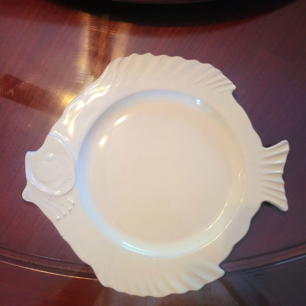 Tiffany & Co. White Ceramic Fish Serving Platter